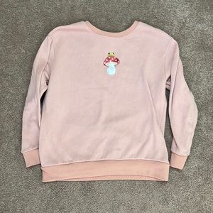 Pink graphic sweatshirt
